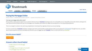 Paying My Mortgage Online - Trustmark - Service