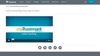 myTrustmark Business Log-In Video