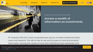 Investment Information | FE Trustnet for Advisers | FE Financial Express