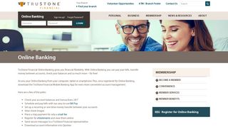 Credit Union Online Banking - TruStone Financial Federal Credit Union