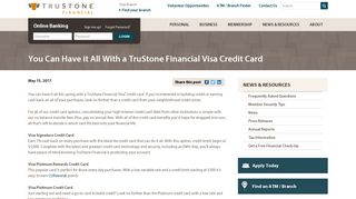 You Can Have it All With a TruStone Financial Visa Credit Card ...