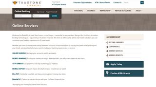 Credit Union Online Services - TruStone Financial Federal Credit Union
