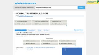 portal.trusttheguild.com at WI. Login - The Guild Web Portal