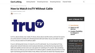 How to Watch truTV Without Cable - Cordcutting.com