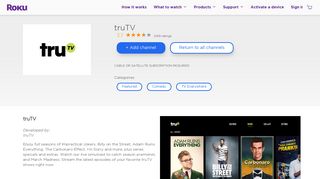 truTV | Roku Channel Store | Roku