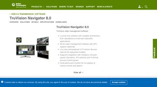 TruVision Navigator 8.0 - Fire Security Products