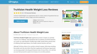 TruVision Health Weight Loss Reviews - Is it a Scam or Legit?