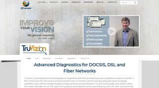 TruVizion | Broadband Diagnostics for DOCSIS, DSL and Fiber - ZCorum
