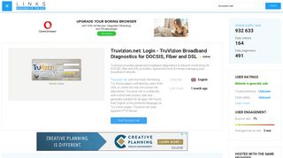 Visit Truvizion.net - Login - TruVizion Broadband Diagnostics for ...