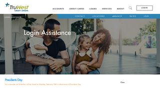Login Assistance - TruWest Credit Union