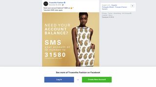 Need your account balance? SMS us :) *... - Truworths Fashion ...