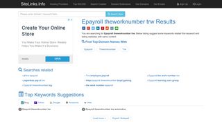 Epayroll theworknumber trw Results For Websites Listing - SiteLinks.Info