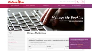 Manage My Booking - Malindo Air