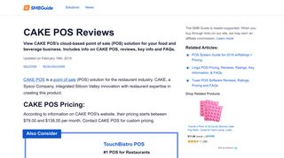 CAKE POS Reviews, Key Info, and FAQs - The SMB Guide
