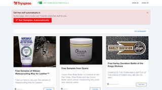 Tryspree: One Click Free Samples - So Much Free Stuff