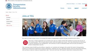 Jobs at TSA | Transportation Security Administration