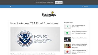 Access TSA Email from Home - FacingTips