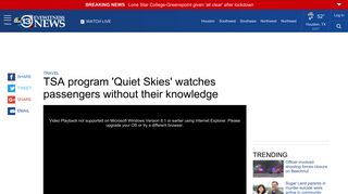 TSA program 'Quiet Skies' watches and follows passengers on the ...