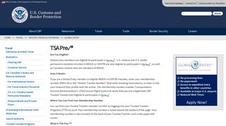 TSA Pre  ® | U.S. Customs and Border Protection