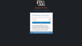 Student Portal - TSA Education Portal