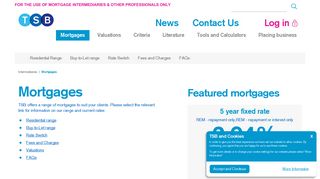 Mortgages | TSB Intermediaries - TSB Intermediaries home page
