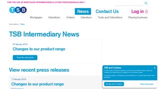 News | TSB Intermediaries - TSB Intermediaries home page