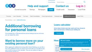 Additional Borrowing | Personal Loans | TSB Bank