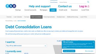 Loans – Debt consolidation - TSB