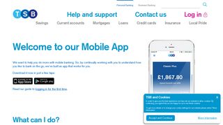 Welcome to our Mobile App - TSB
