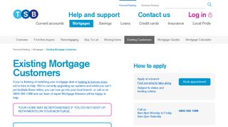 Mortgages | Existing Customers | TSB Bank