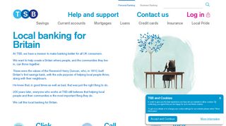 Local banking for Britain - TSB