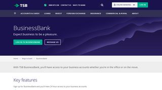 BusinessBank - access to your business accounts | TSB