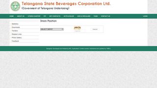 Stock Position - Telangana State Beverages Corporation Ltd.