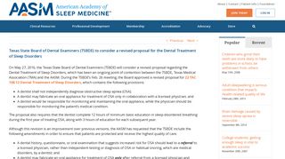 Texas State Board of Dental Examiners (TSBDE) to consider a revised ...