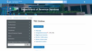TSC Online - CT.gov