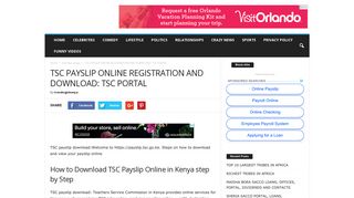 TSC PAYSLIP ONLINE REGISTRATION AND DOWNLOAD: TSC ...