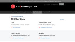 TSD User Guide - University of Oslo