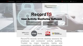 TSFactory | User Activity Monitoring Software | Record Remote Sessions