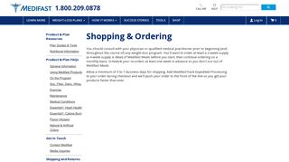 Placing Your Order with Medifast