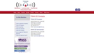 TSHA - Texas Speech-Language Hearing Association : TSHA CE ...