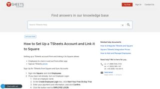 FAQ: How to Set Up a TSheets Account and Link it to Square
