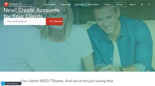 Create accounts - TSheets