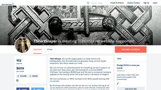 TShirtSlayer is creating TShirtSlayer website supporter! | Patreon