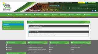 Job Forum - City of Tshwane