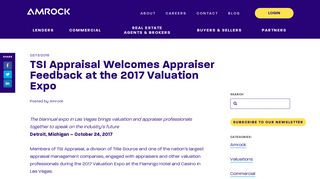 TSI Appraisal Welcomes Appraiser Feedback at the 2017 Valuation ...