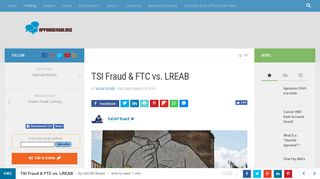 Amrock aka TSI Appraisal Guilty of Fraud; Update on FTC vs. LREAB