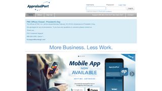 AppraisalPort :: More Business. Less Work. - Home Page
