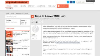 Time to Leave TSO Host | UK Business Forums