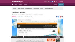 Tsohost review | TechRadar