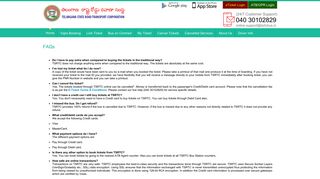FAQs - TSRTC Official Website for Online Bus Ticket Booking ...